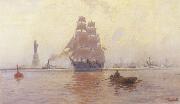 unknow artist New York Harbor oil painting on canvas